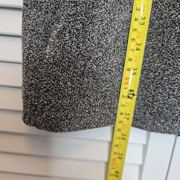 DONNA KARAN Stretch Tweed Sheath Dress Women's 8 Marled Black Gray Preppy Office - Picture 15 of 15